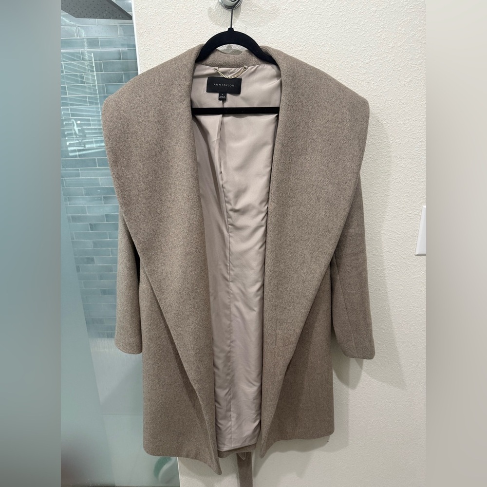 Ann Taylor Double Breasted Coat with Belt